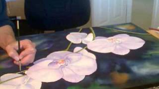watercolor orchid orchids painting paint flowers lori flower painted watercolour andrews