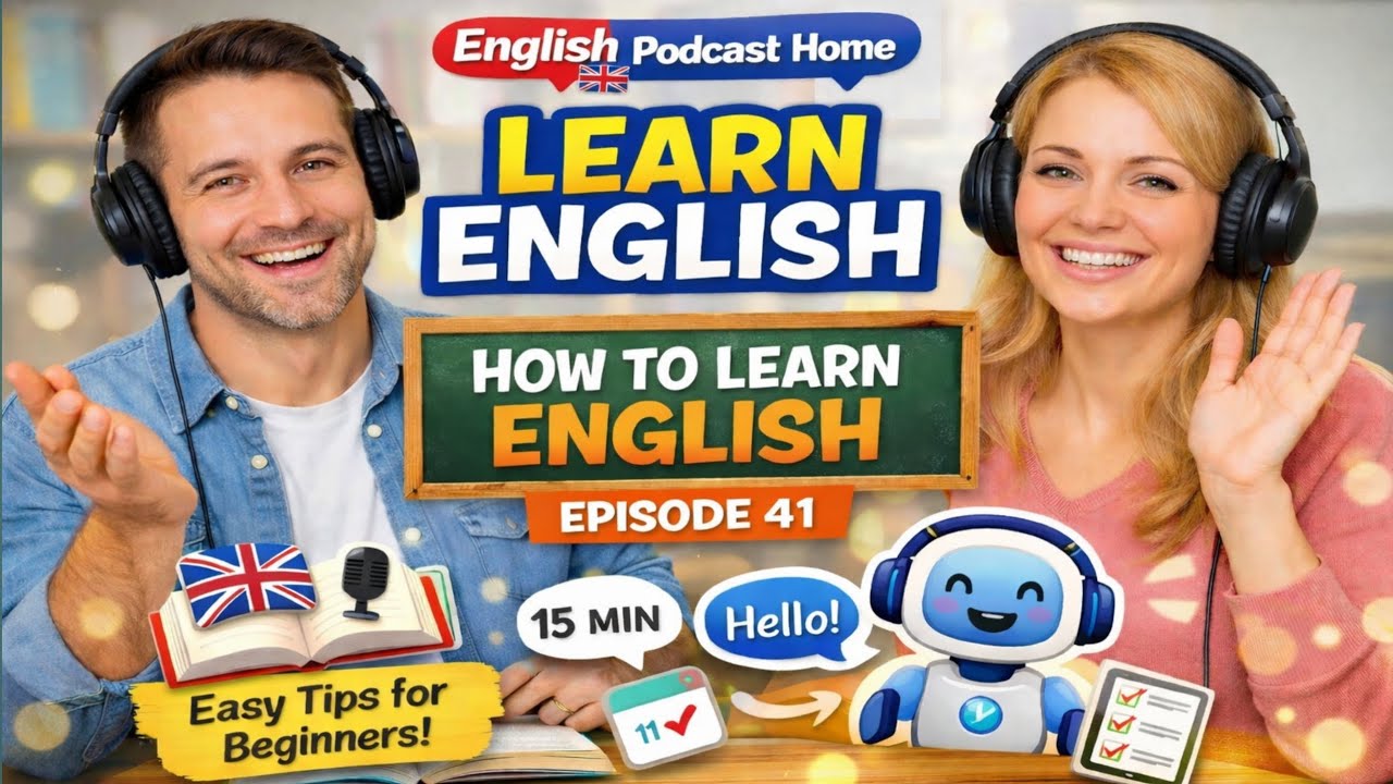Learn English Episode 41 | How to Learn English for Beginners | Adam & Sarah Podcast