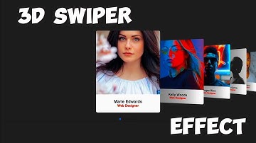 Сенсорный слайдер Html Css Js . Адаптивный 3d слайдер