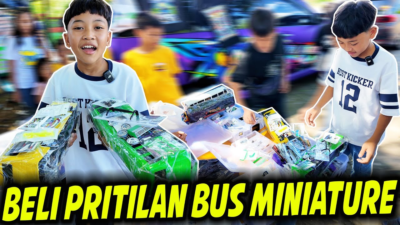DIMAS BELI BUS PLASTIK DAN AKSESORIS!! YANG RAPI BUS DIMAS ATAU KAK ADIT??