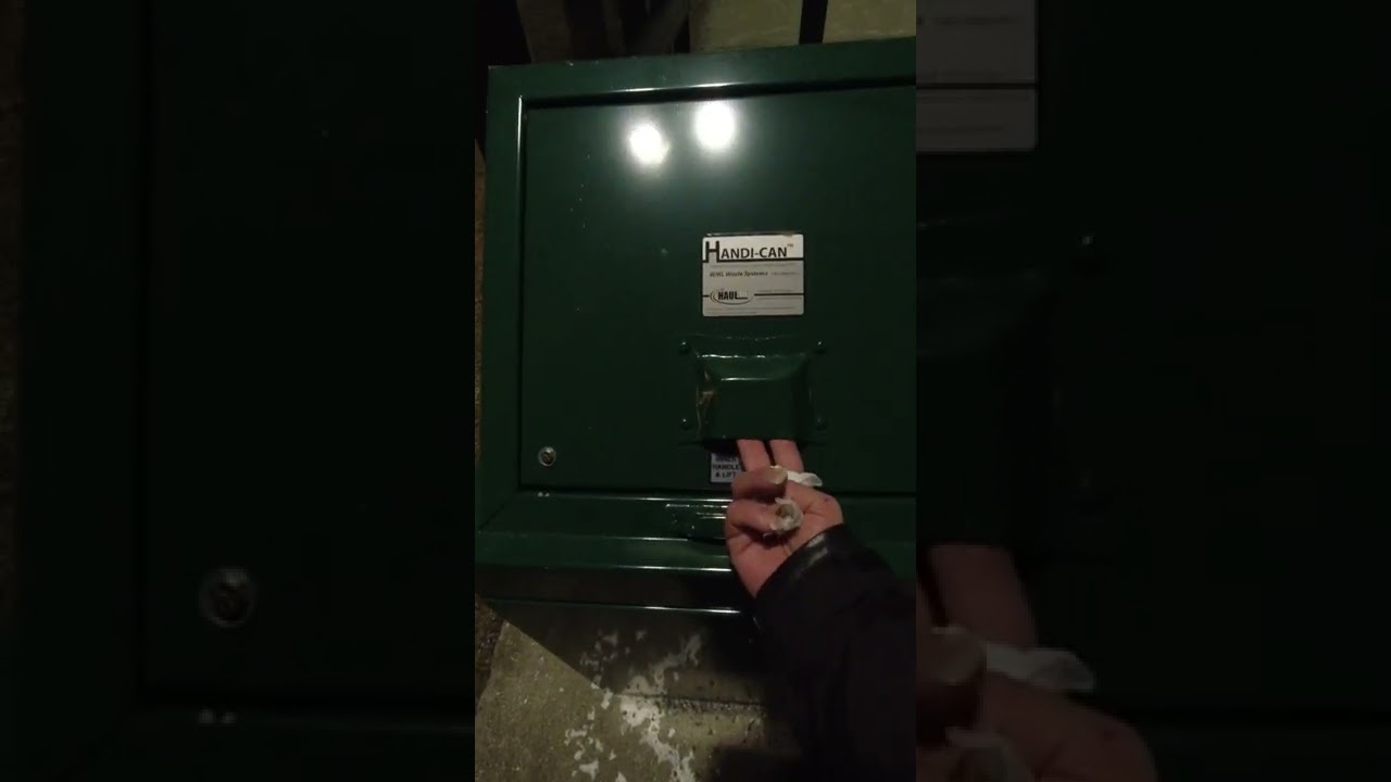 How to Operate A Bear Proof / Resistant Trashcan.  Tourist Survival Tips For Juneau Alaska.