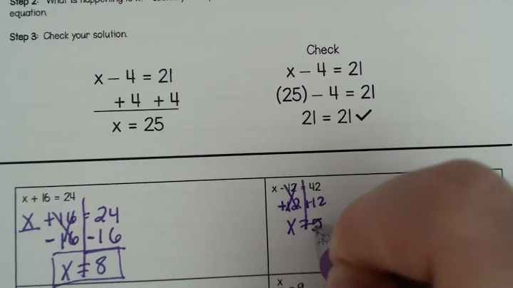 Solving 1 Step Equations