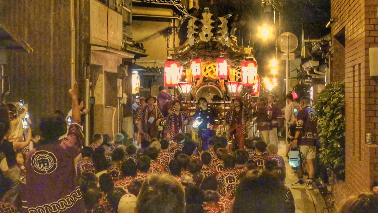 宮入り前、緊張の時間。 2025.7.13 市町 だんじり 亀の饅頭∼宮前へ 平野郷 杭全神社 夏祭り 2025