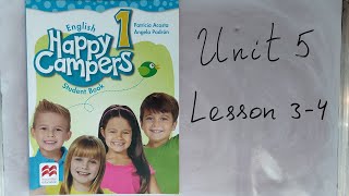 1-ci sinif ingilis dili (Happy Campers 1)Unit 5 Lesson 3-4 ən son izah 2023