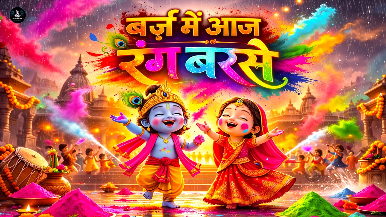 बर्ज़ में आज रंग बरसे | Radha Krishna Bhajan Holi Bajan | Braj Me Aaj Rang Barse  New Holi Song 2026