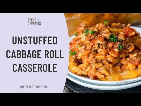 Unstuffed Cabbage Roll Casserole