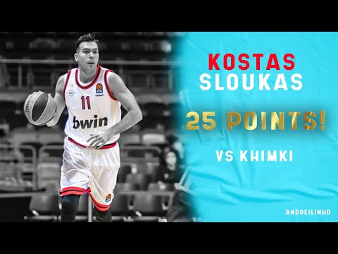 Kostas Sloukas Full Highlights vs Khimki Moscow ● 25 POINTS! 29/12/2020