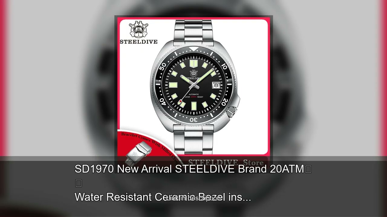 SD1970 New Arrival STEELDIVE Brand 20ATM Water Resistant Ceramic Bezel insert Sapphire Glass NH