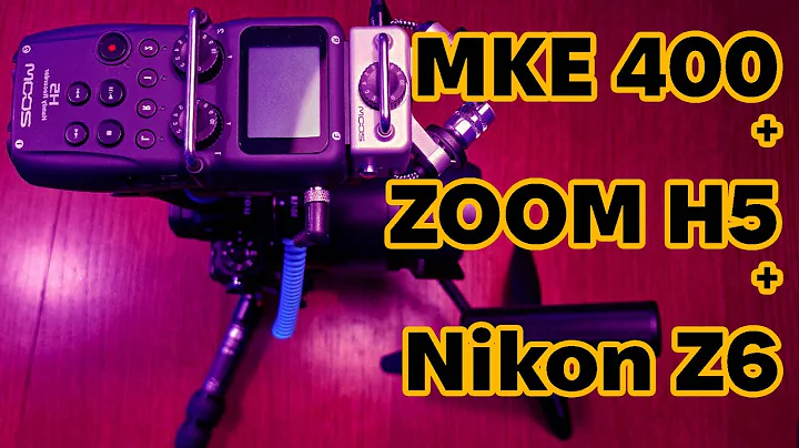 Zoom H5, Sennheiser MKE 400, Nikon Z6 preamps test & review. How to Improve camera sound quality.