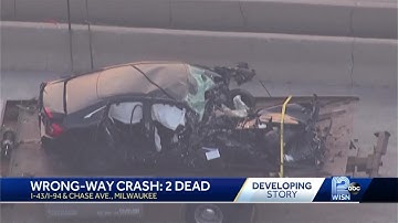 Two die in wrong-way crash on I-43