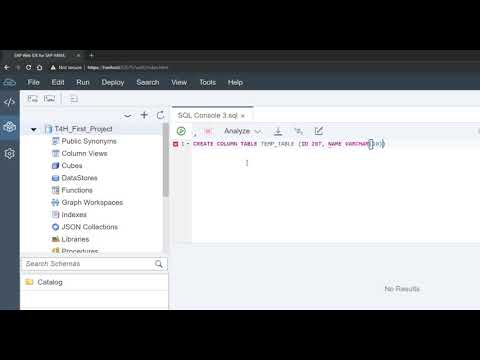 Column store is default in HANA 2 0