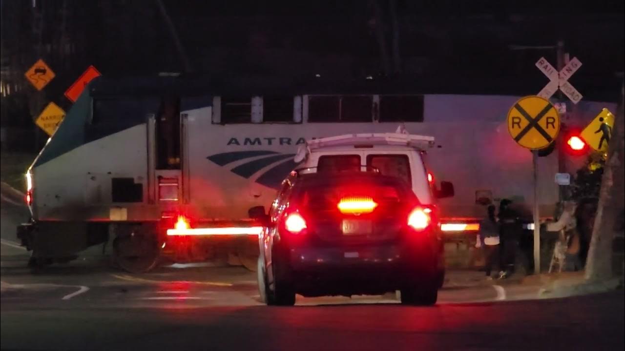 Amtrak 54 Arrival, crew change, and departure at Brattleboro, VT 11/11