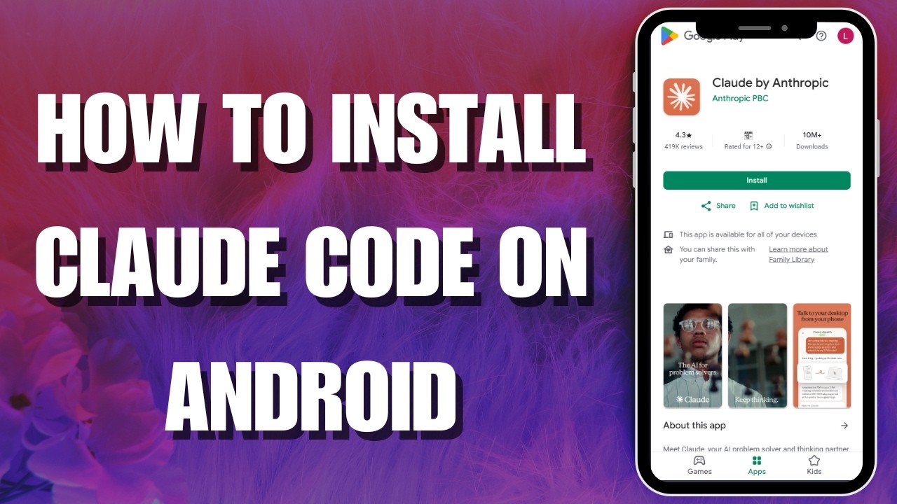 How To Install Claude Code On Android (2026 Updated Tutorial) - YouTube