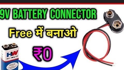 How To Make 9v Battery Connector | Easy and Simple Steps|