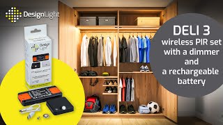 DELI 3 - wireless PIR set for wardrobes with a dimmer and a rechargeable battery - Design Light screenshot 5