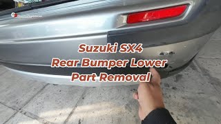 Suzuki SX4 Rear Bumper Lower Part Removal
