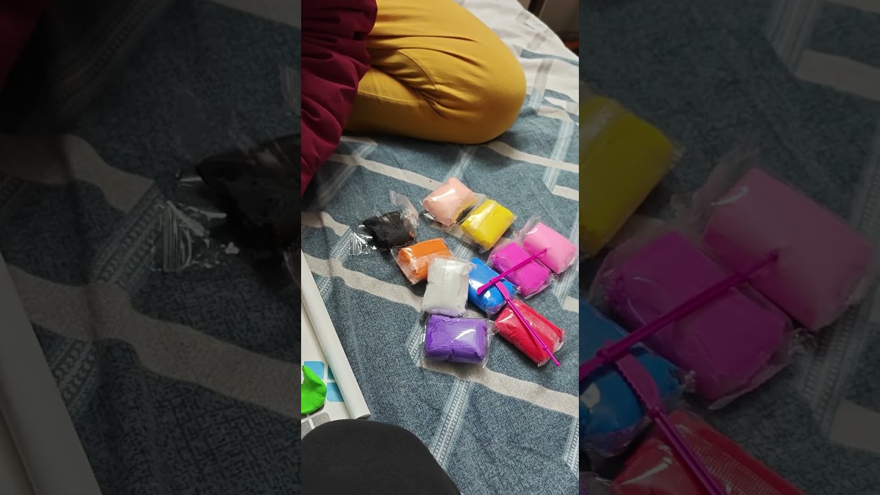 Making a plant by clay