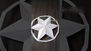 A star type snow flakes ❄️ design #shorts #snowflakes #craft