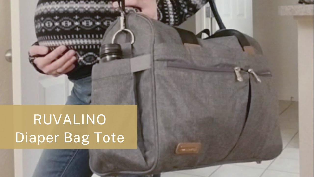 RUVALINO Diaper Bag Tote Review Hospital Bag Large Travel Weekender