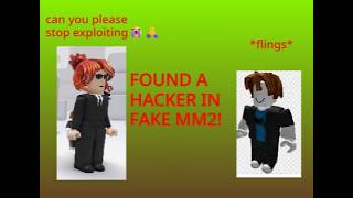 My first video| FOUND A EXPLOITER ON THE SERVER IN FAKE MM2 #mm2roblox #mm2 #mm2montage #exploiters