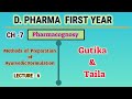 Gutika and tailapreparation of ayurvedic formulationl6ch7pharmacognosydpharm first year