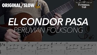 El Condor Pasa - Peruvian Folksong (Fingerstyle Tutorial with TAB)