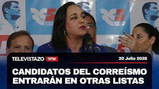 Candidatos del correísmo entrarán en otras listas | Televistazo 1PM🔴20 Julio 2026