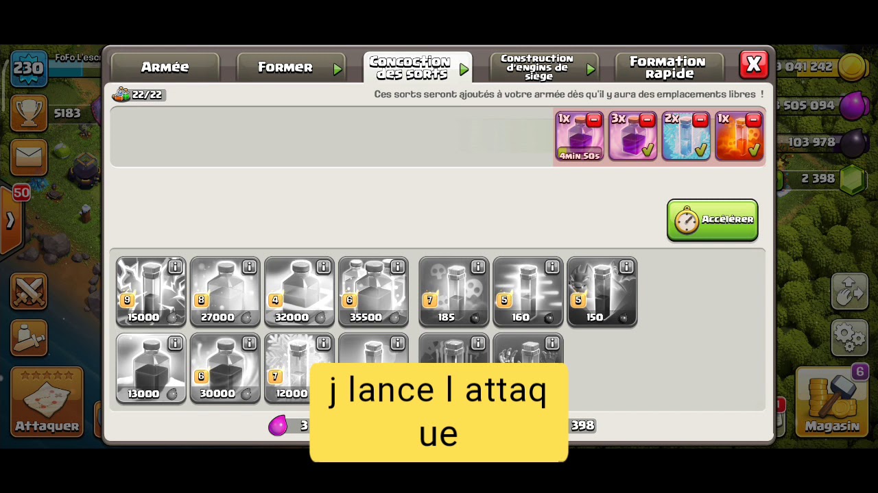 comment avoir des troupes de dons en permanence clash of clan - YouTube