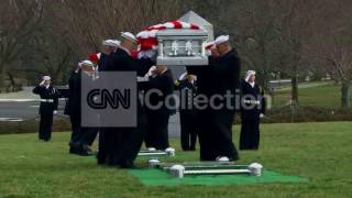 VA:CIVIL WAR FUNERAL-CASKETS LOWERED ONTO GROUND