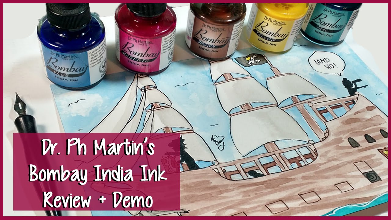 Dr Ph Martin S Bombay India Ink Land Ho Art Supply Review Product Demo Youtube Dr Ph Martin S Bombay India Ink Land Ho Art Supply Review Product Demo Youtube