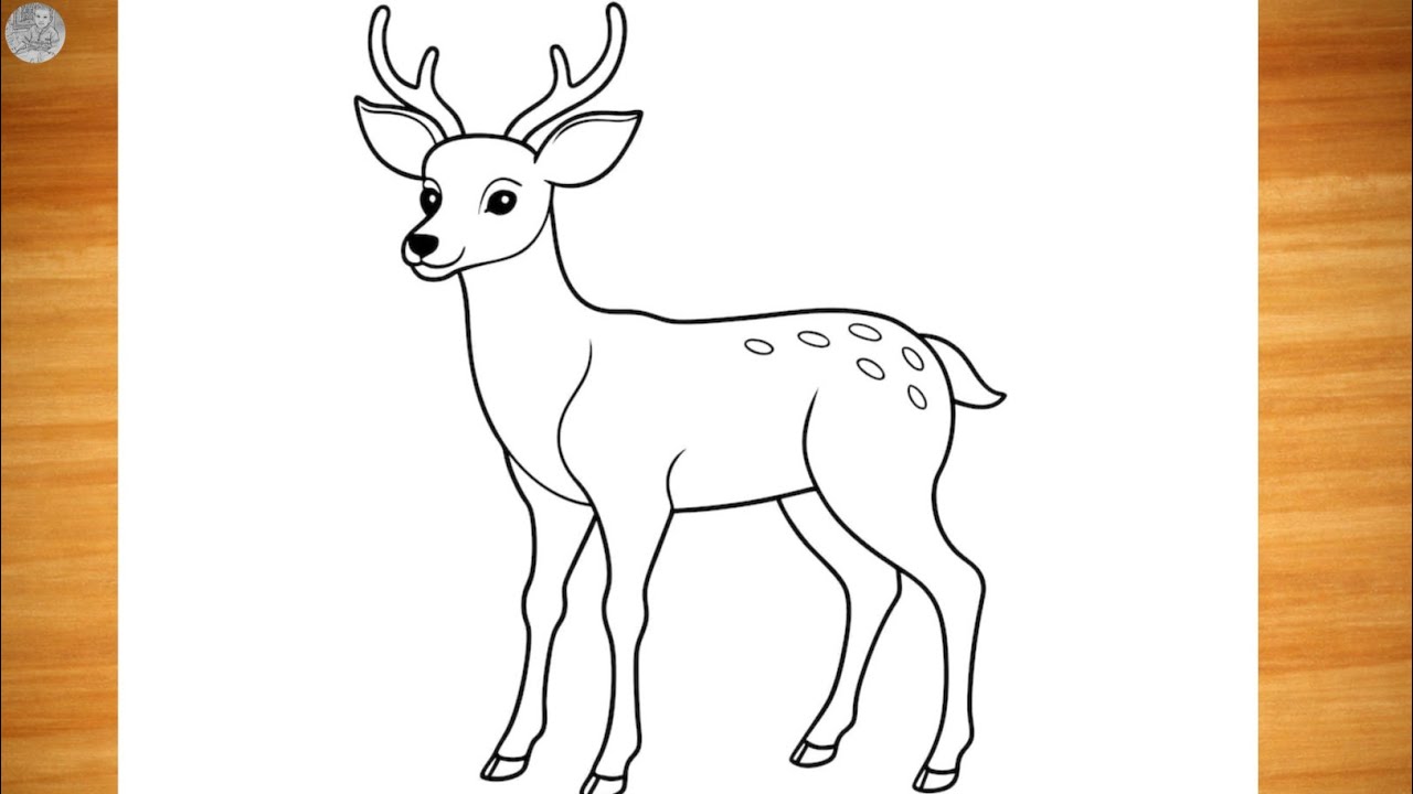 How to Draw a Deer 🦌 | Easy Deer Drawing Step by Step | Pencil Sketch for Beginners 
