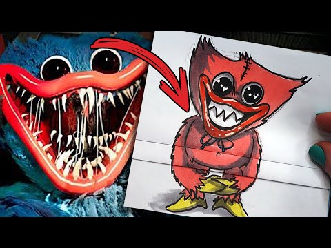Рисуем Хагги Вагги💯Poppy Playtime | ДВА удивительных рисунка с сюрпризом