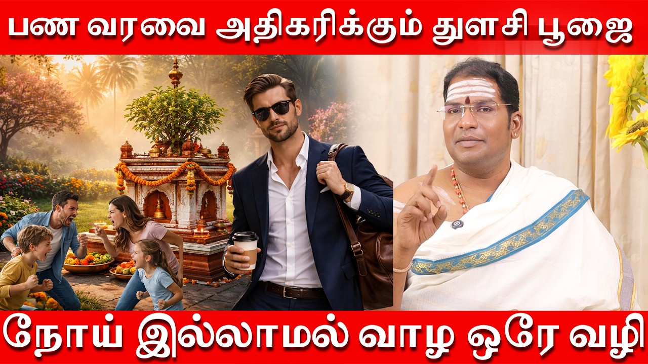 பண வரவை அதிகரிக்கும் துளசி வழிபாடு | வீட்டில் நோய் இல்லாத வாழ்க்கை வேண்டுமா | துளசி வழிபாடு