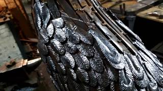 видео: Делаем каркас, крылья, перья кованой птички картинка: Делаем каркас, крылья, перья кованой птички