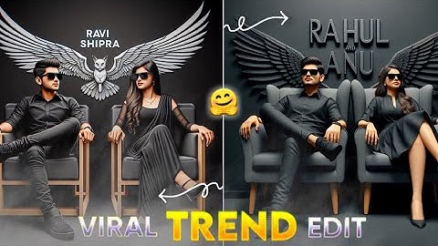 How To Create 3D Ai Couple Chair Name Image Kaise Banaye | Couple Chair Name Video Editing