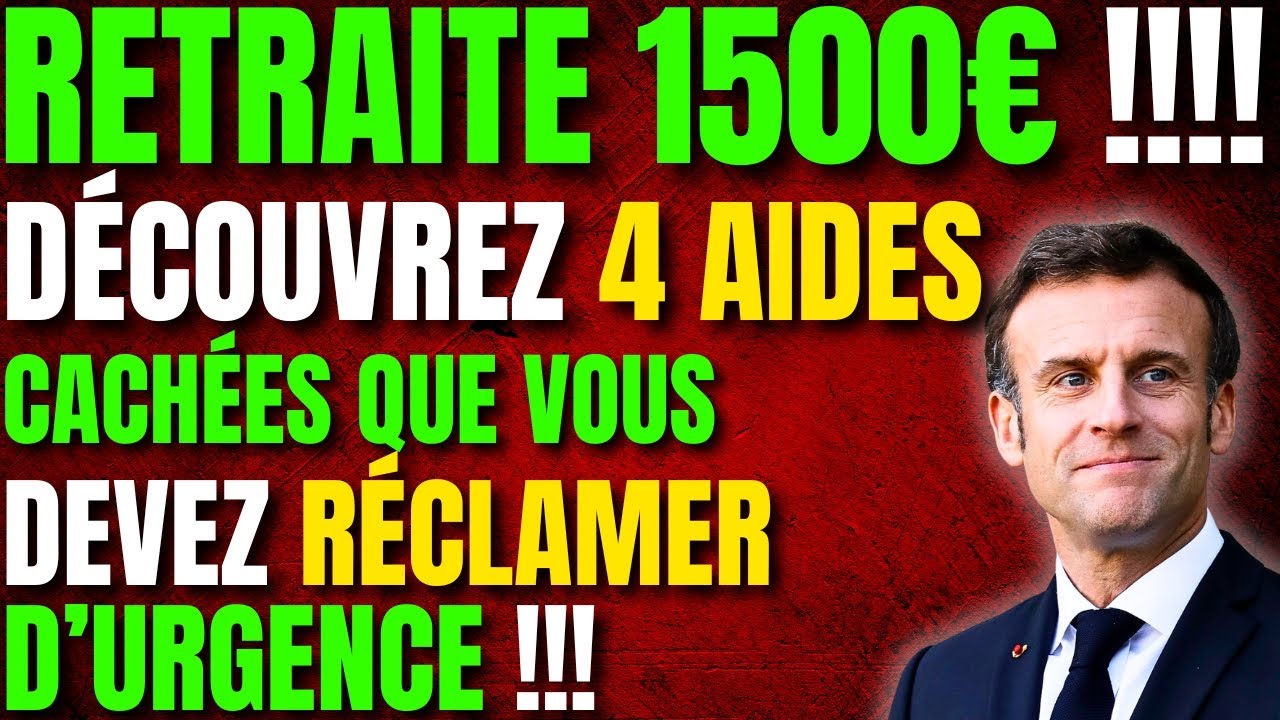 💶 Retraite 1500€ : Découvrez 4 Aides Cachées que Vous Devez Réclamer d’Urgence !