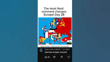 The most liked comment changes Europe! Day 28 #geography #map #shorts