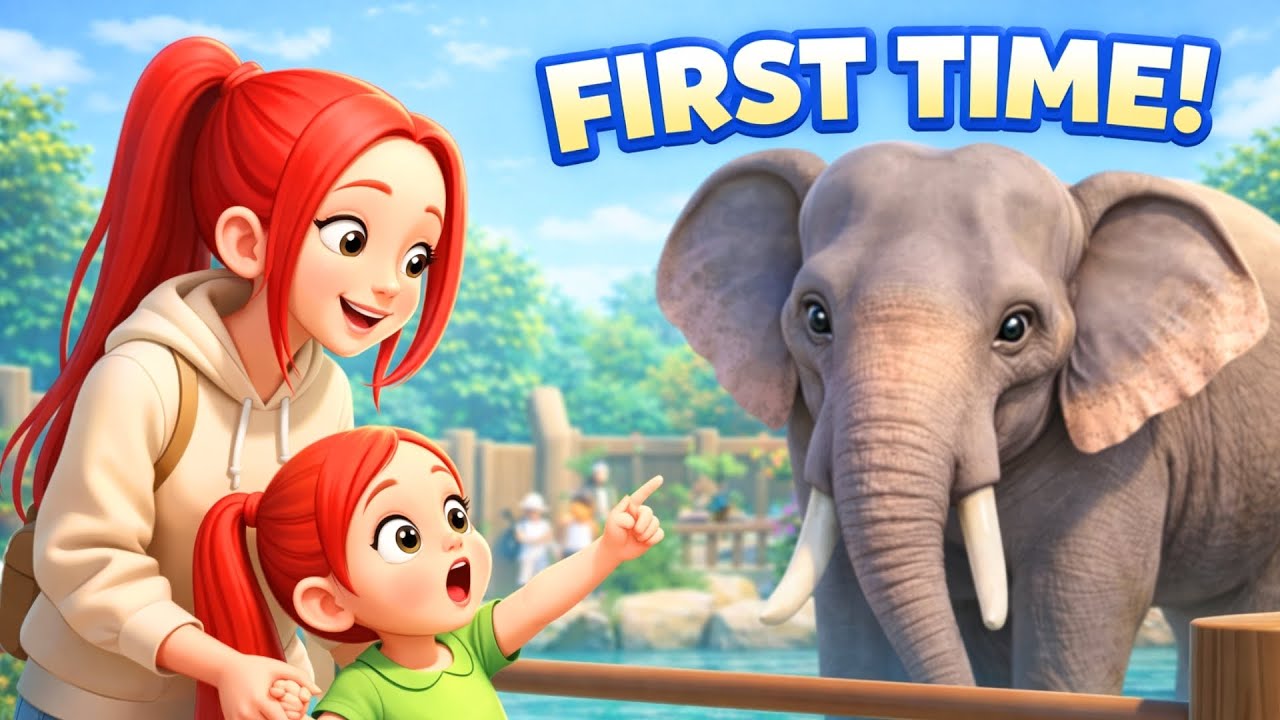 Mira’s First Park Trip with Mom & a Loving Lesson 🐯🐘🍦💖 | KPOP Story