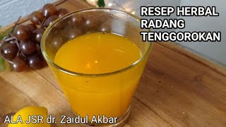 Tips Herbal Obat Radang Tenggorokan || Ala JSR dr. Zaidul Akbar