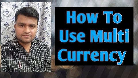 Multi Currency Option In Busy Accounting Software