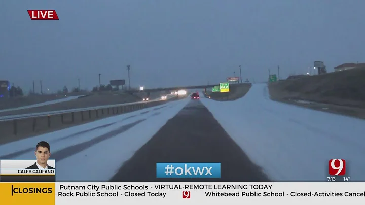 Road Conditions On I-44 Worsen Due To Winter Storm