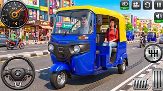 Tuk Tuk Rickshaw Driving Game 3D - Modern City Pick & Drop - Android Gameplay screenshot 1