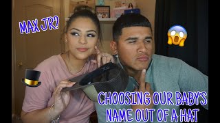 CHOOSING OUR BABY'S NAME OUT OF A HAT😱🎩 *INTERESTING*