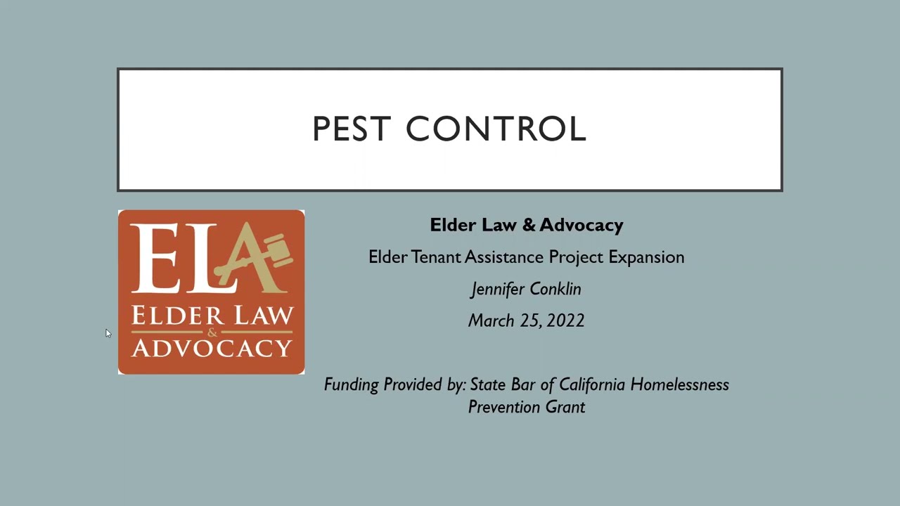 Tenant Rights: Pest Control