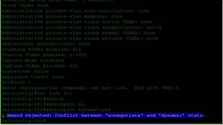 Disabling Auto negotiation of Trunking