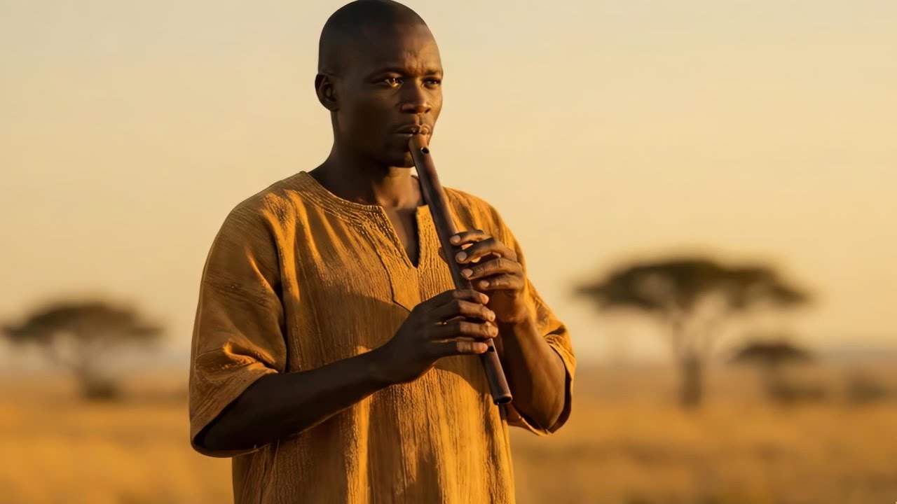 African Savanna Flute | 5h45m End-Blown Flute Deep Sleep & Study