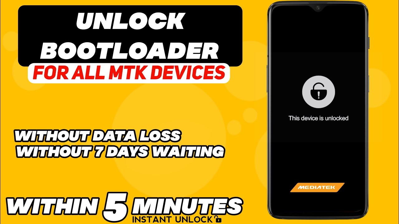 Unlock Bootloader Without Waiting Time \U0026 Without Data Loss For All Mediatek Devices