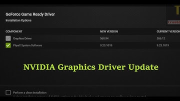 NVIDIA GeForce Game Ready driver update latest version  - Graphics driver & PhysX system software