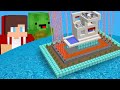 Noob vs pro  maison securisee entierement automatique dans minecraft