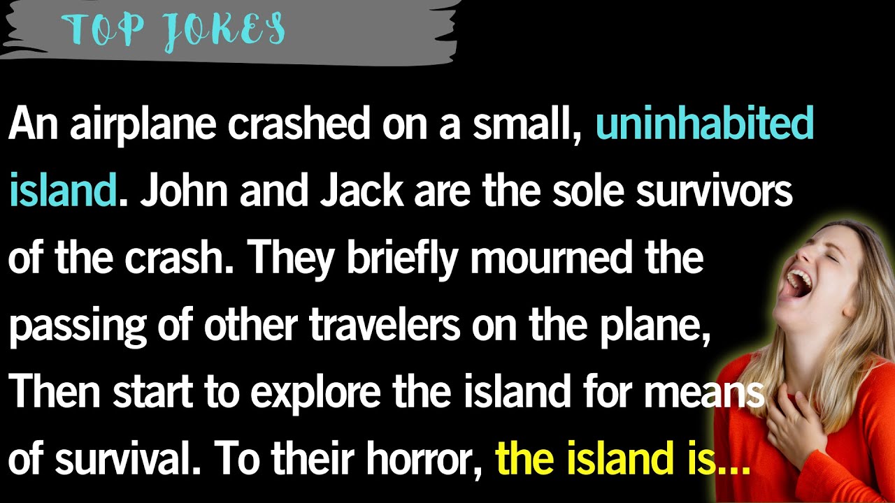 🤣 BEST JOKE OF THE DAY! - Air Plane Crashed on a Island ..| Daily Jokes ...